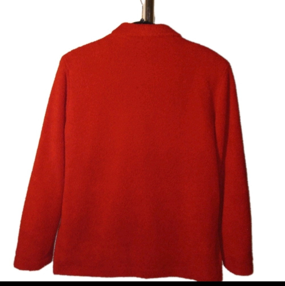 Nwot Sandro Sport Vintage Red Teddy Lined Blazer Small - Picture 2 of 12